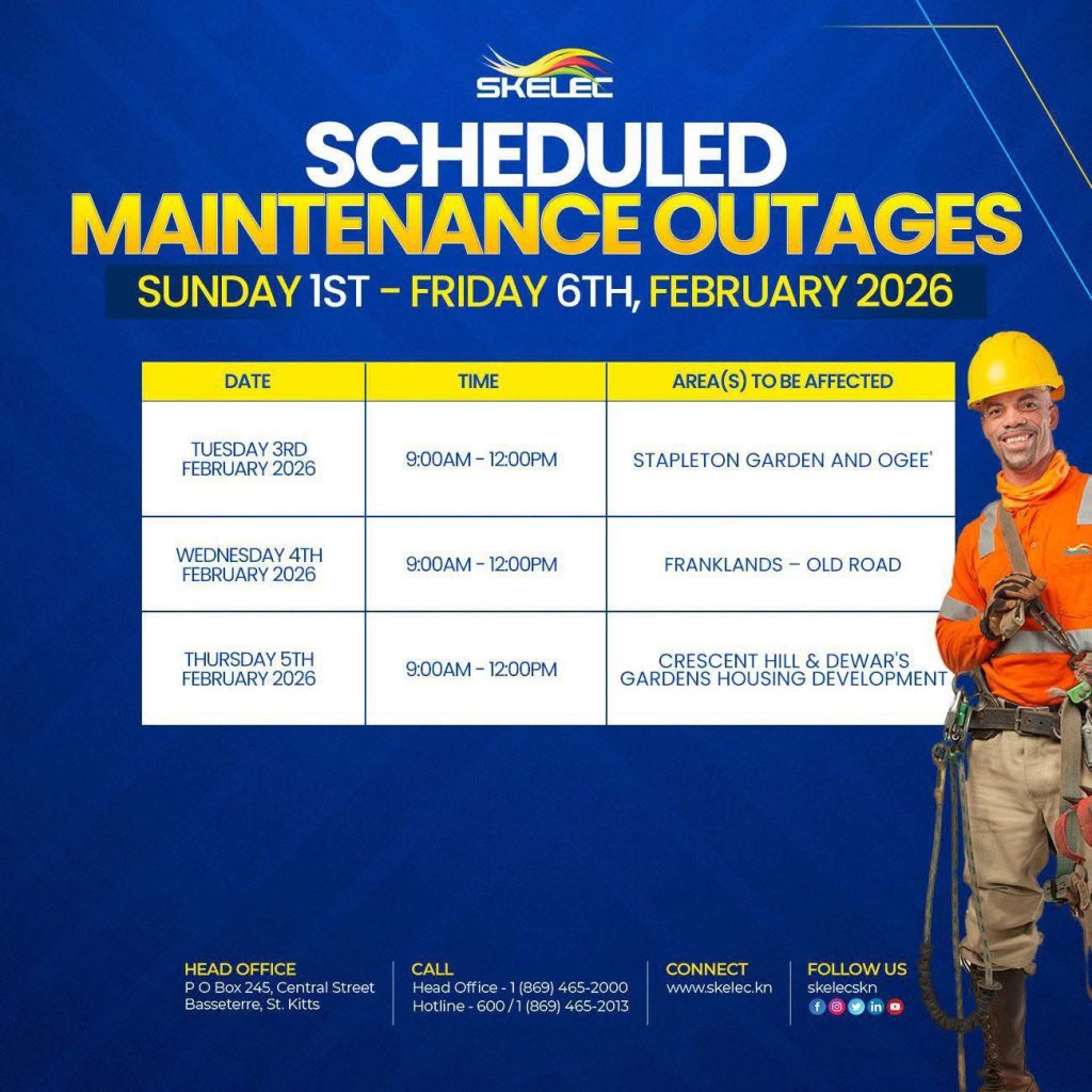 SKELEC Scheduled Outage Sunday February 01- Friday 05, 2026
