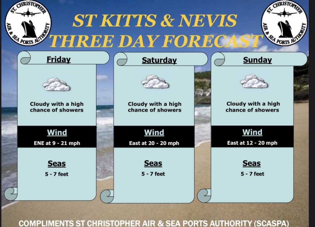Weather Forecast for St. Kitts & Nevis  5pm Update – March 5, 2026
