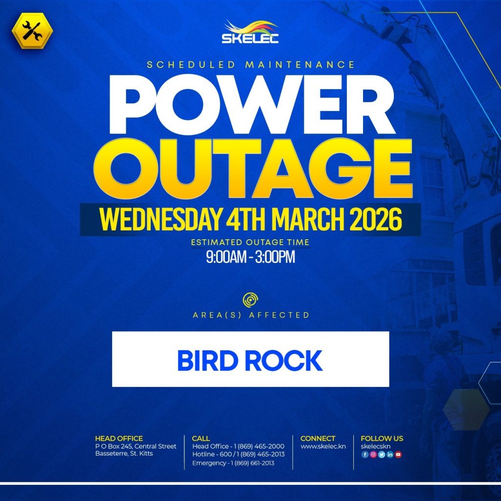 SKELEC  Scheduled Maintenance Power Outage  Wednesday March 4, 2026 – Bird Rock