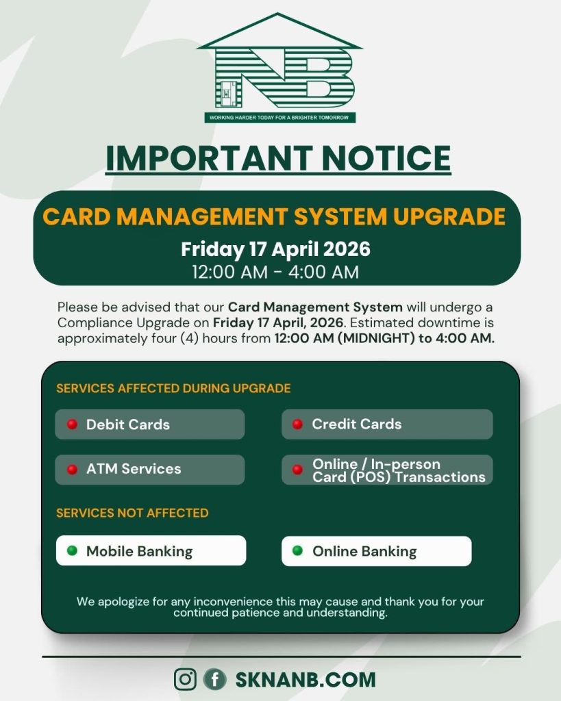 SKNANB System Upgrade Notice
