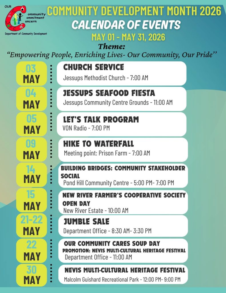 Community Developmeny Month 2026 Calendar of Events