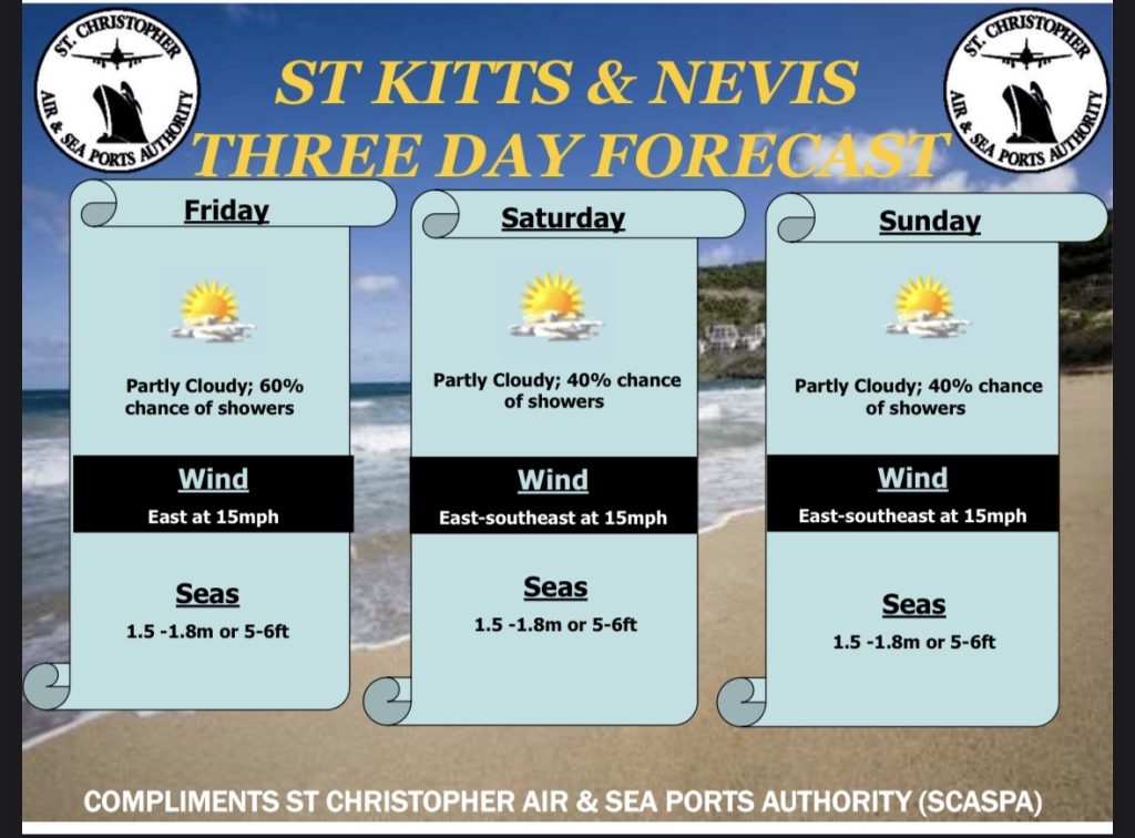 Weather Forecast for St. Kitts & Nevis 5pm Update – June 4, 2026