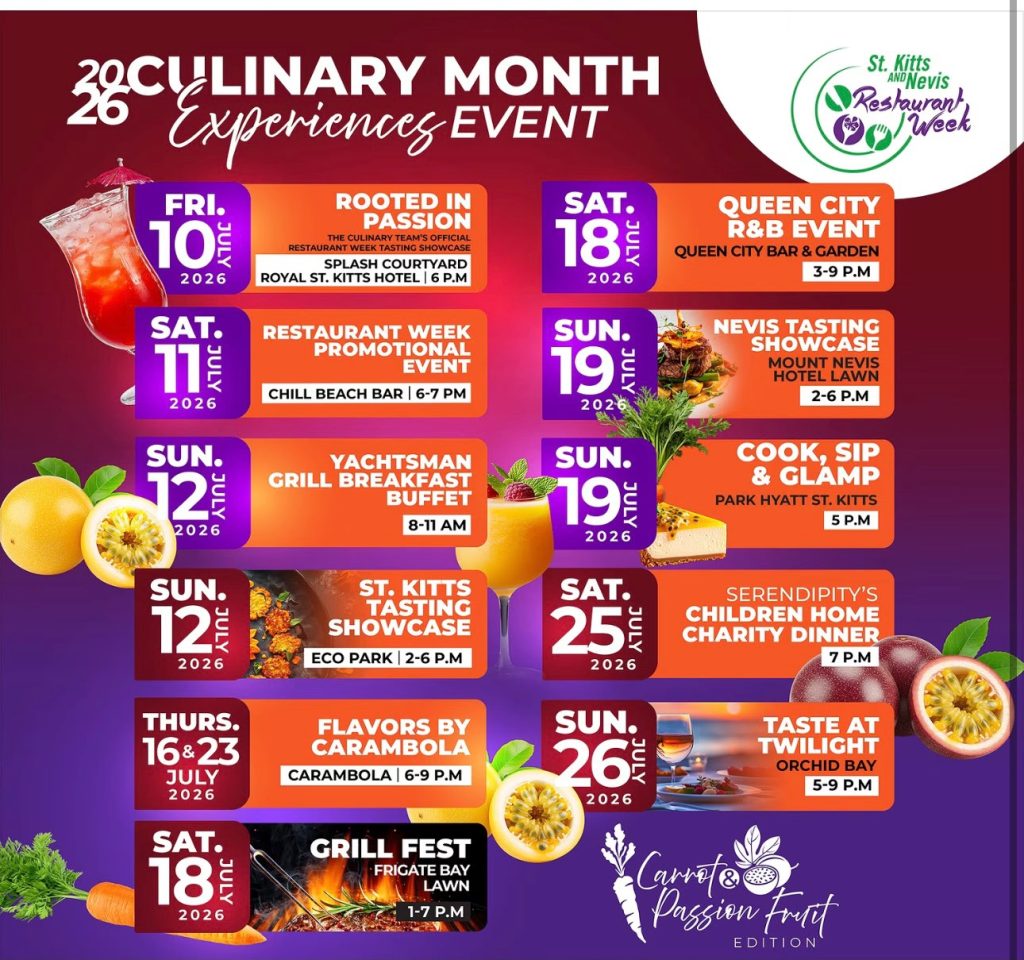 Save the Dates – 2026 St. Kitts & Nevis Culinary Month