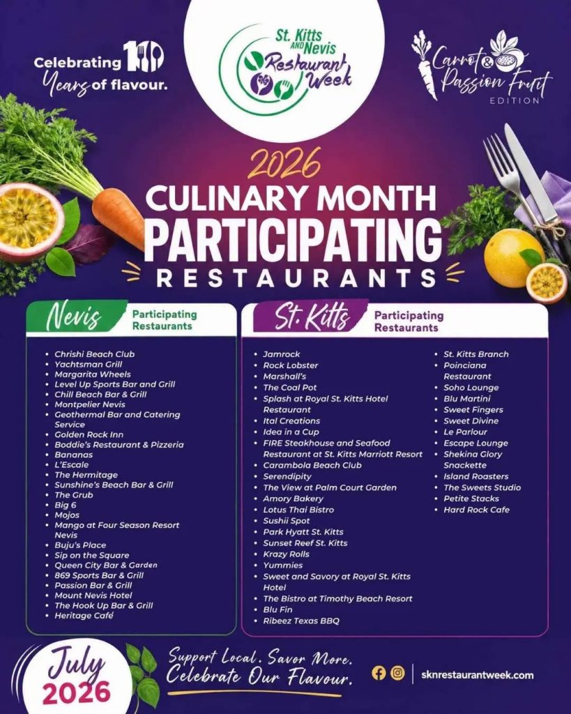 2026 Culinary Month Participating Restaurants