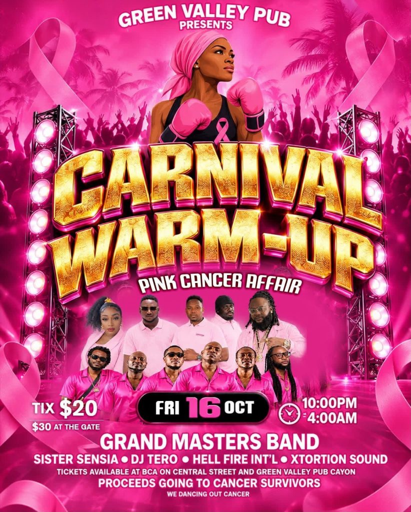 Carnival Warm-Up: Pink Cancer Affair | Green Valley Pub | Friday 16 October 2026